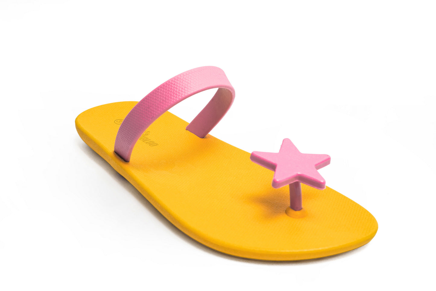 Poppi Star Yellow Sole LightPink Strap