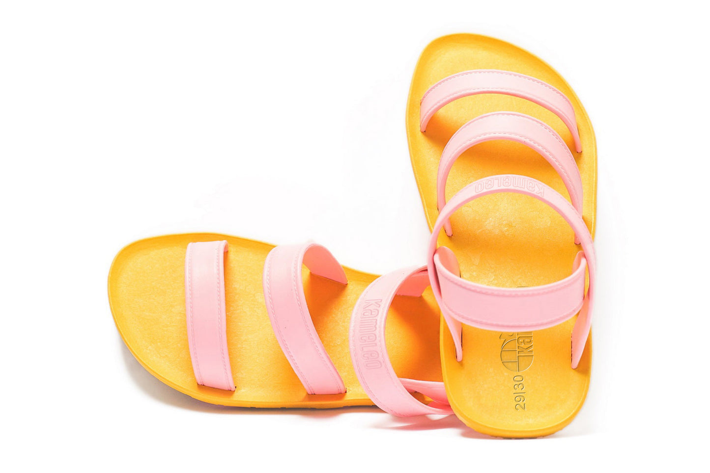 Twin Plus Kids Yellow Sole LightPink Strap