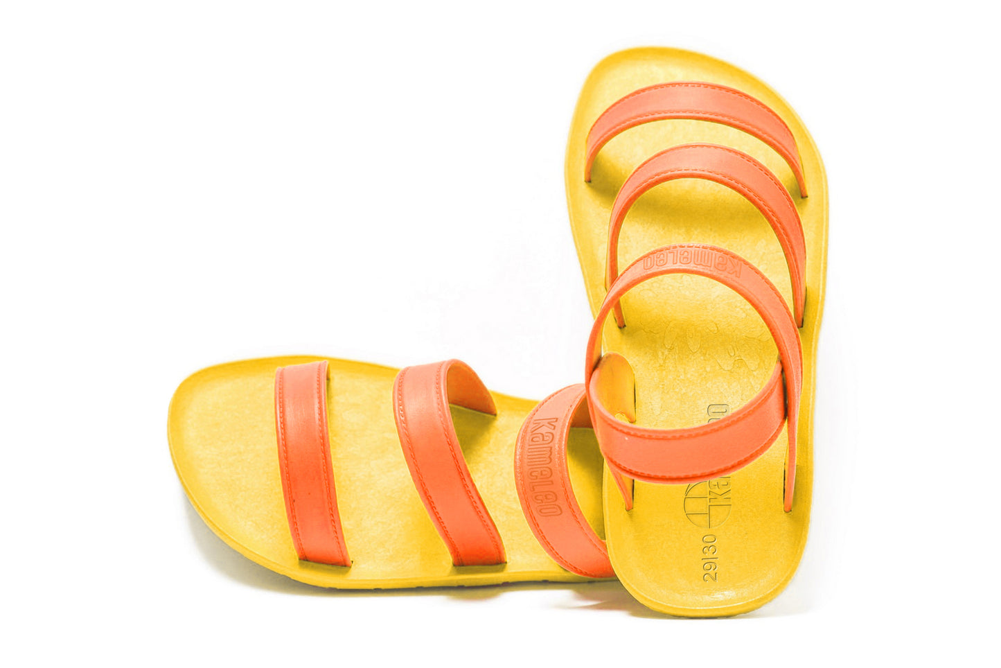 Twin Plus Kids Yellow Sole Orange Strap