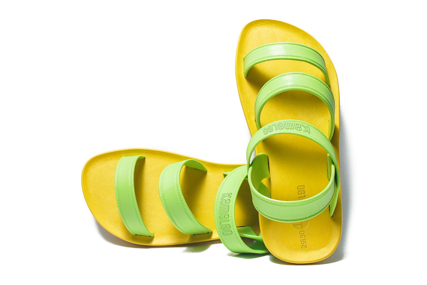 Twin Plus Kids Yellow Sole Lime Strap