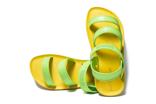 Twin Plus Kids Yellow Sole Lime Strap