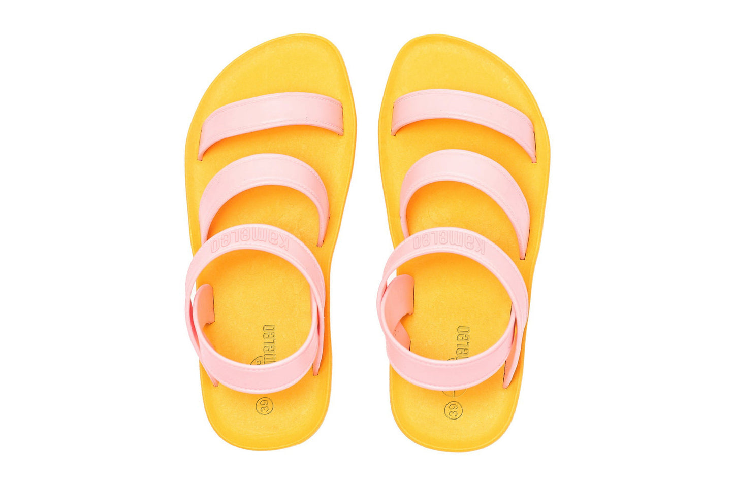 Twin Plus Yellow Sole LightPink Strap