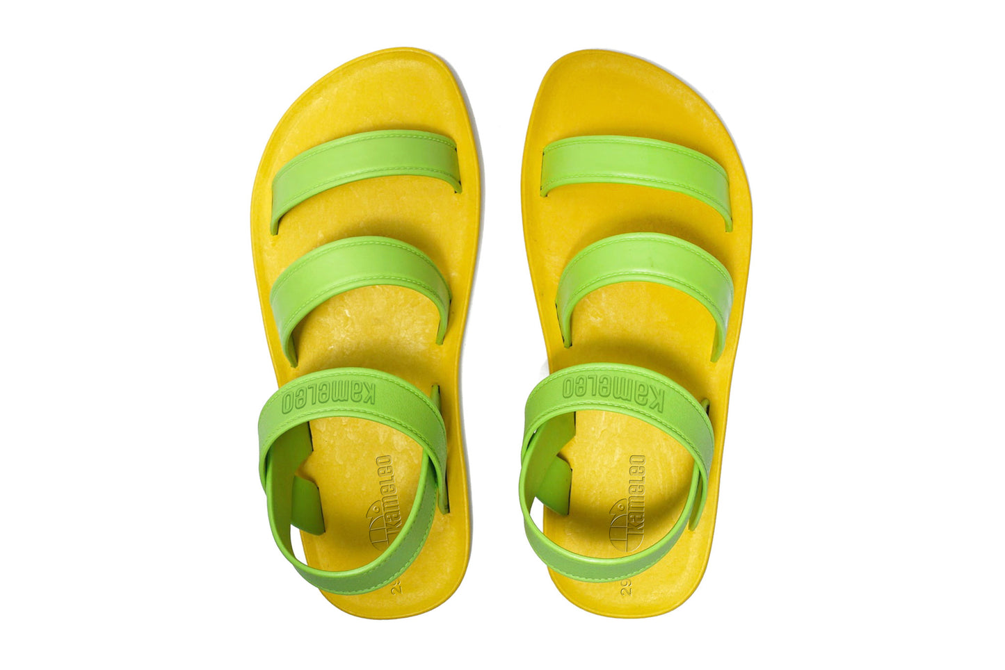 Twin Plus Kids Yellow Sole Lime Strap