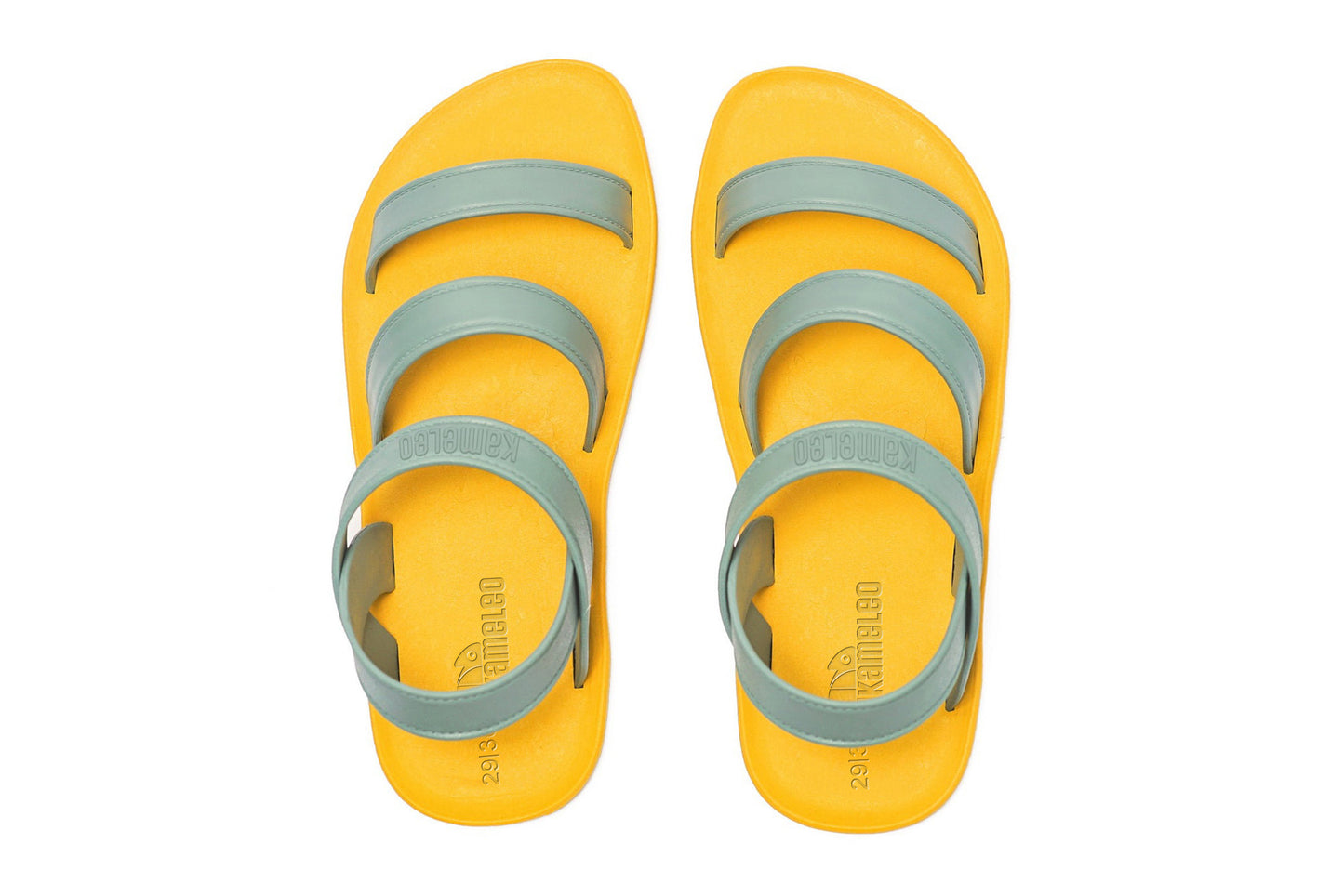 Twin Plus Kids Yellow Sole Grey Strap