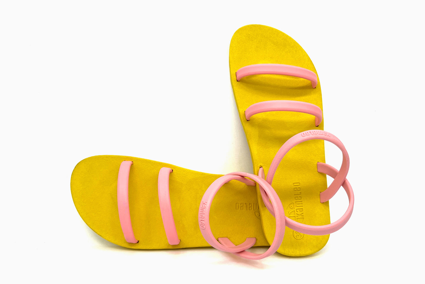 Twin Slim Yellow Sole LightPink Strap