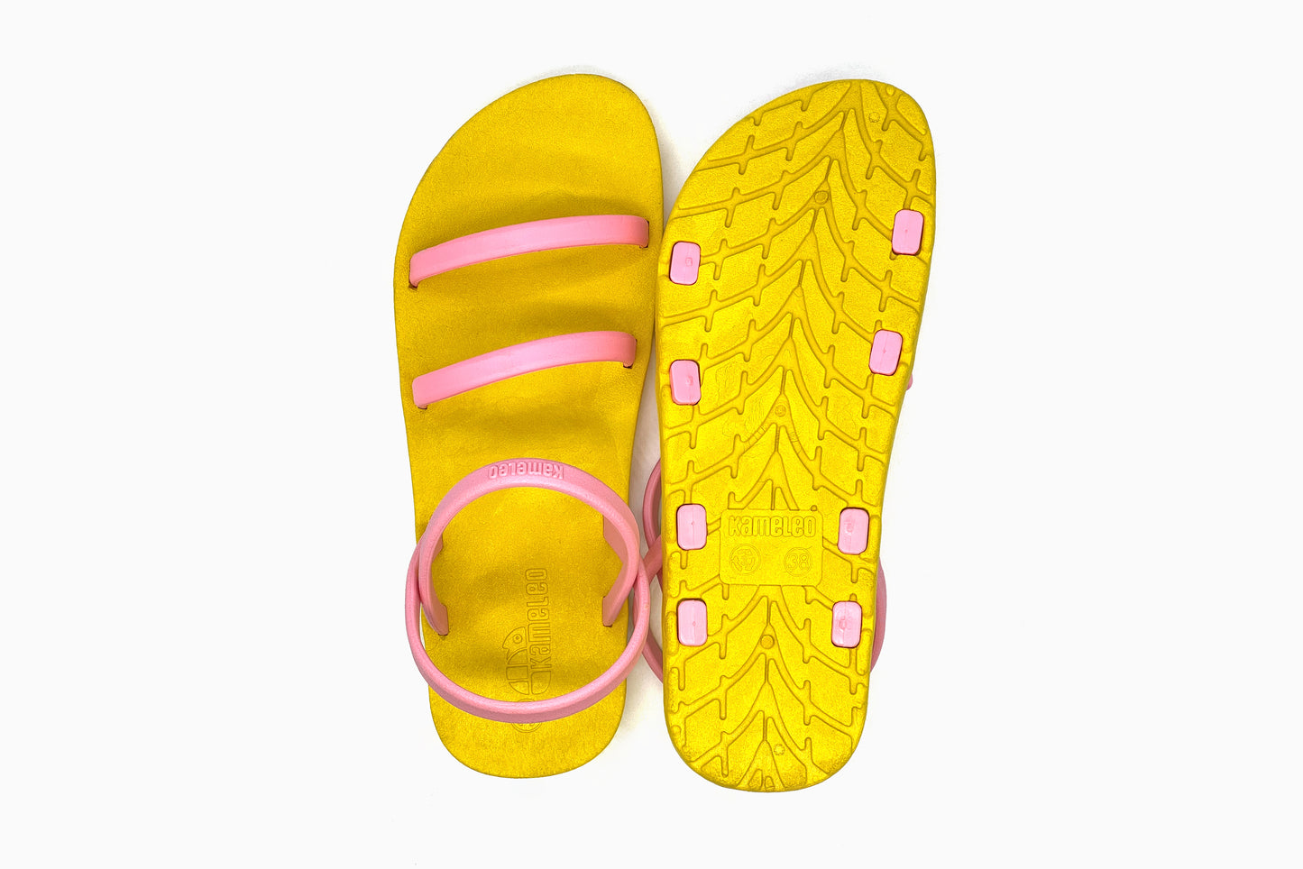 Twin Slim Yellow Sole LightPink Strap