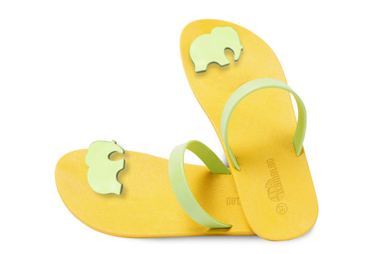 Poppi Ellie Yellow Sole Lime Strap