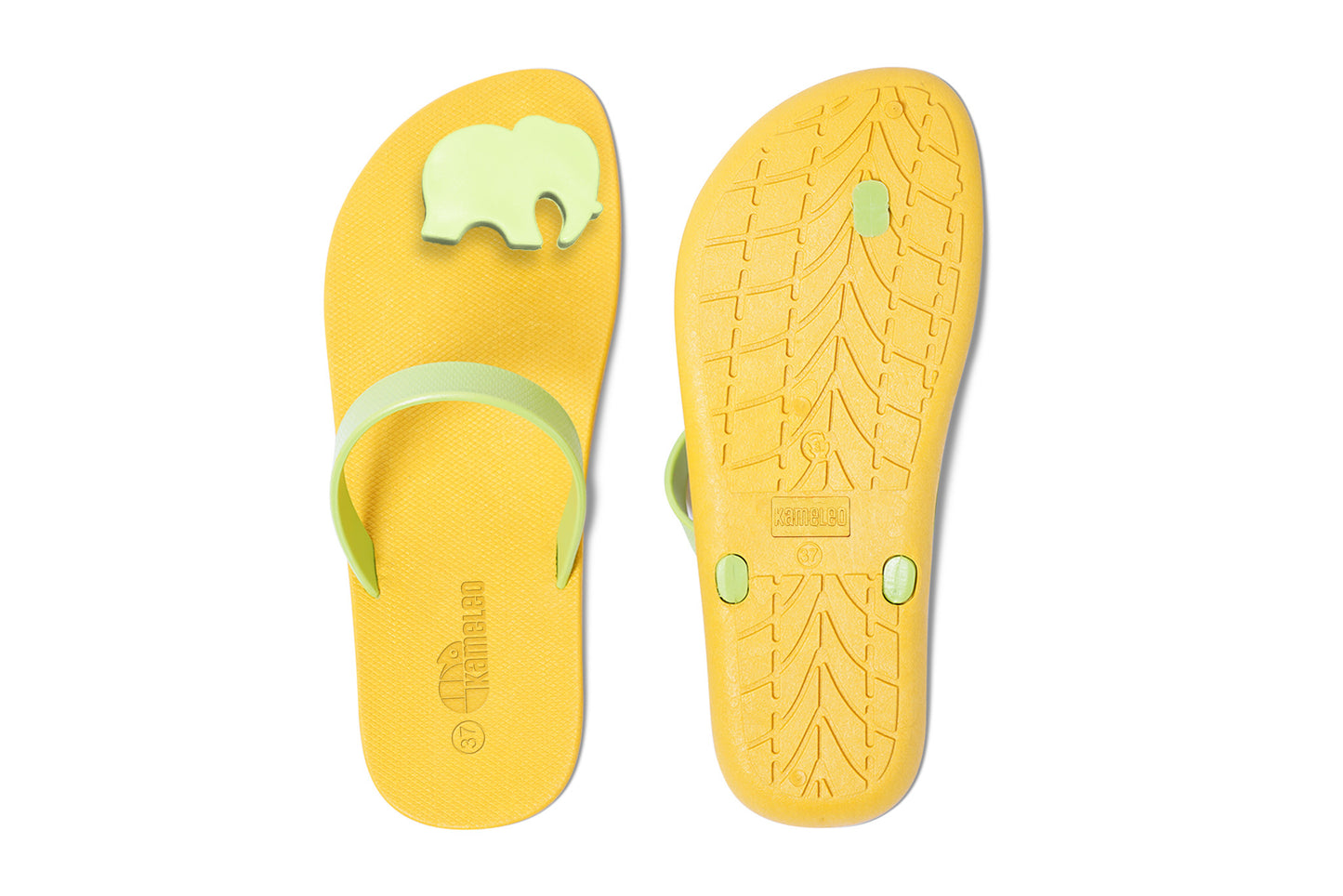 Poppi Ellie Yellow Sole Lime Strap
