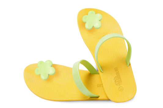 Poppi Flora Yellow Sole Lime Strap