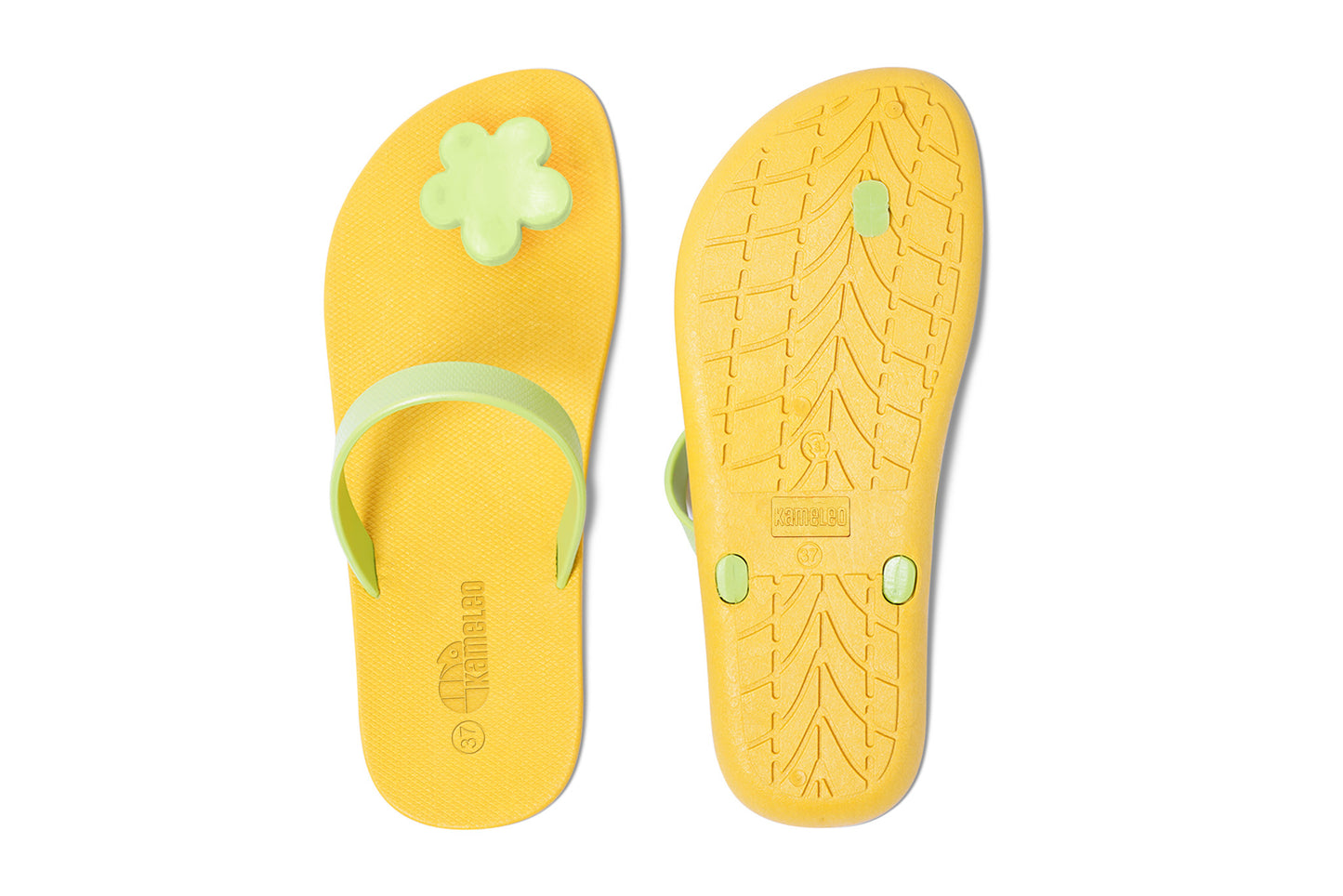 Poppi Flora Yellow Sole Lime Strap