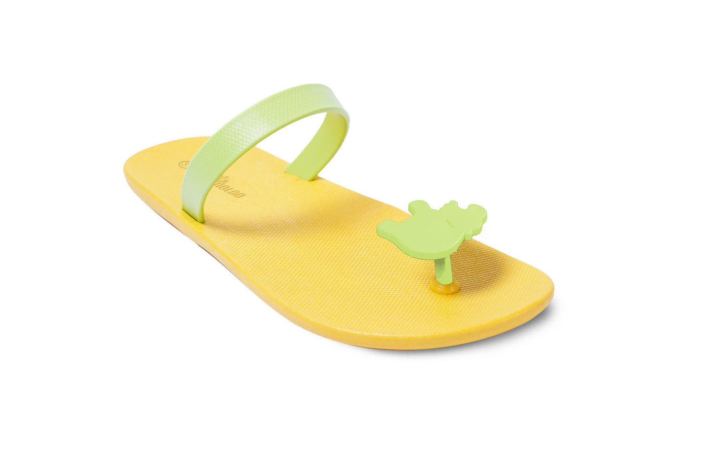 Poppi Hippo Yellow Sole Lime Strap