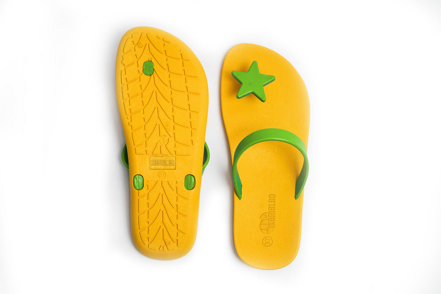 Poppi Star Yellow Sole Lime Strap