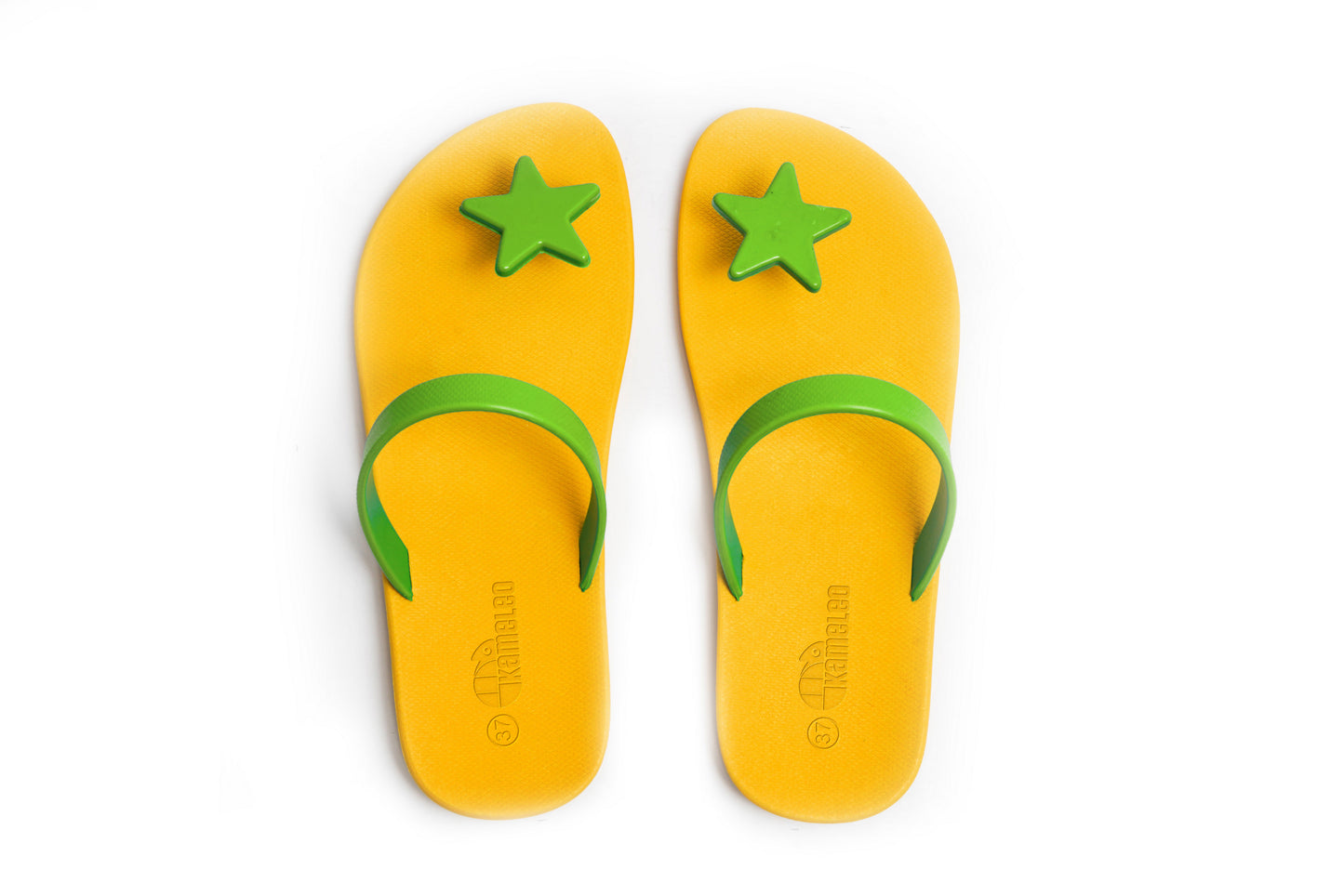 Poppi Star Yellow Sole Lime Strap