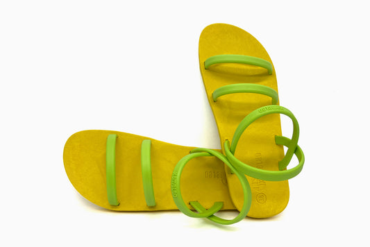 Twin Slim Yellow Sole Lime Strap