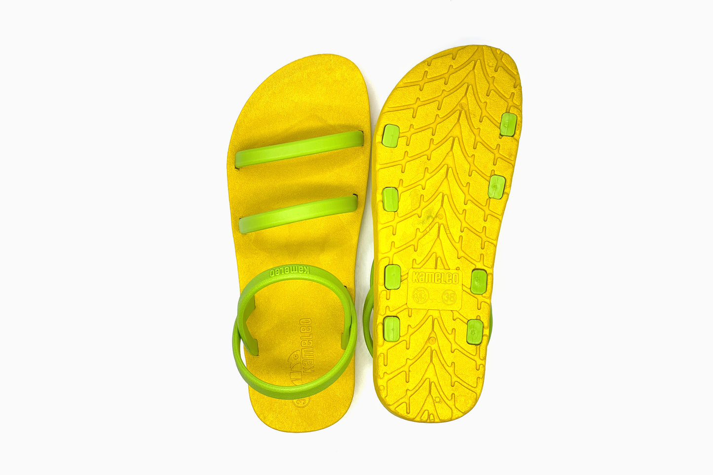 Twin Slim Yellow Sole Lime Strap