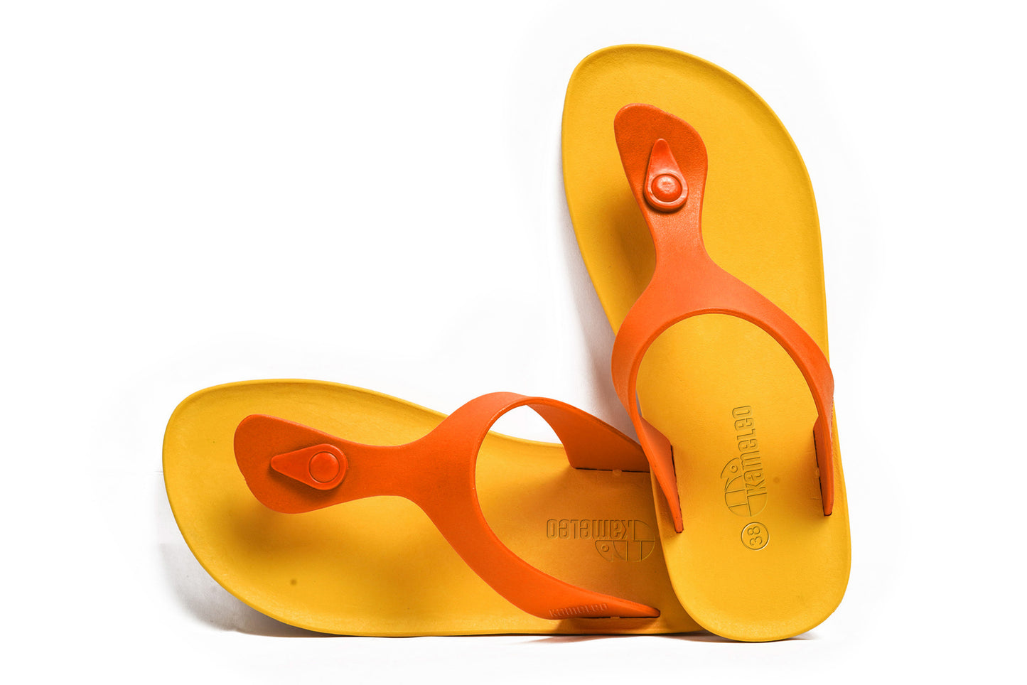 Candy Yellow Sole Orange Strap