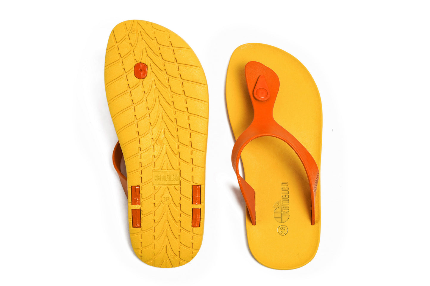 Candy Yellow Sole Orange Strap