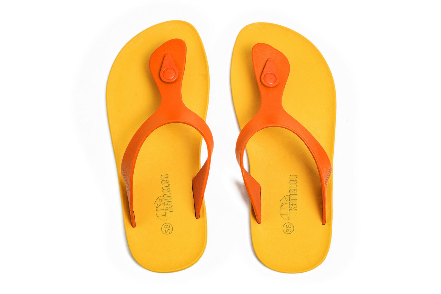 Candy Yellow Sole Orange Strap