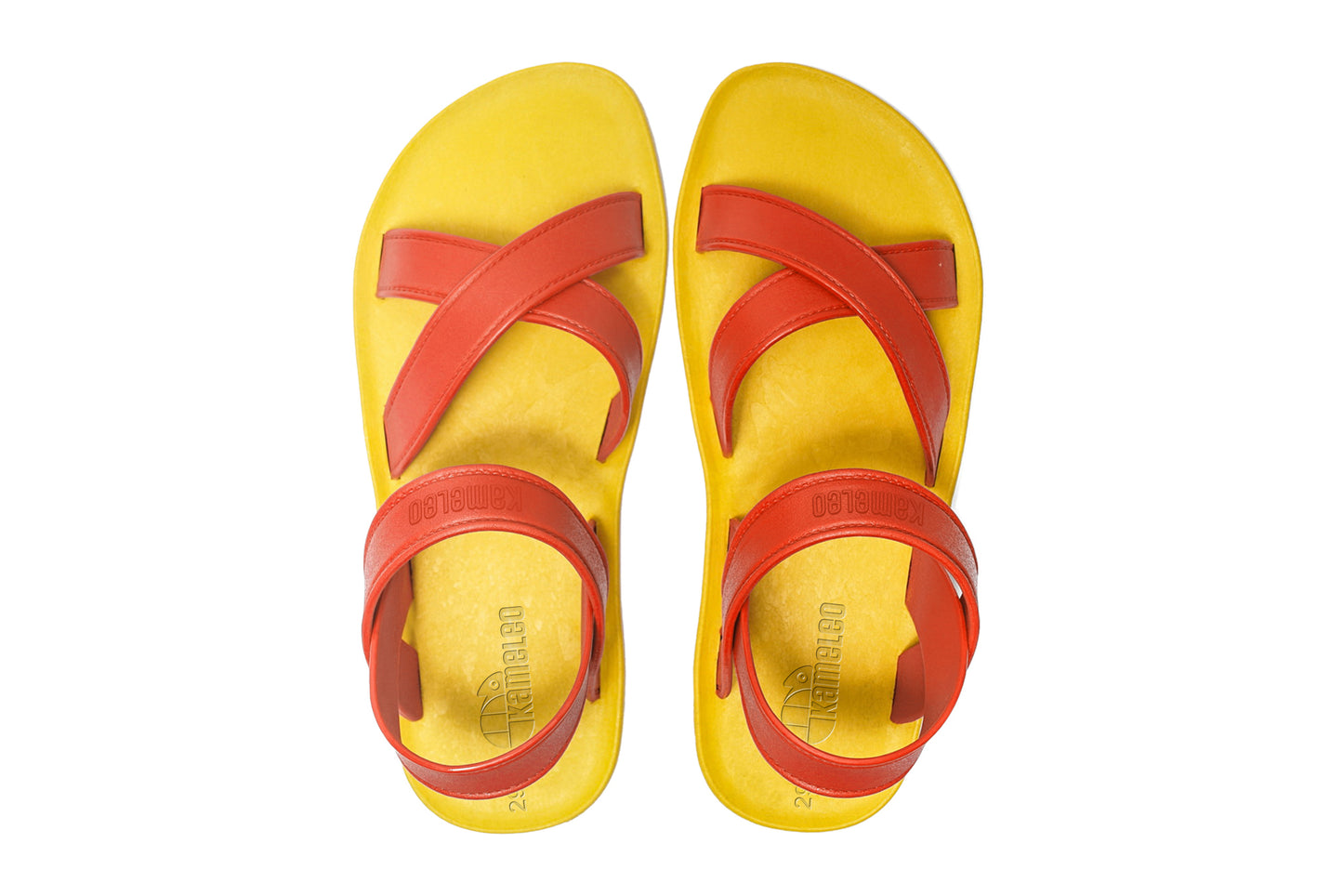 Cross Plus Kids Yellow Sole Orange Strap