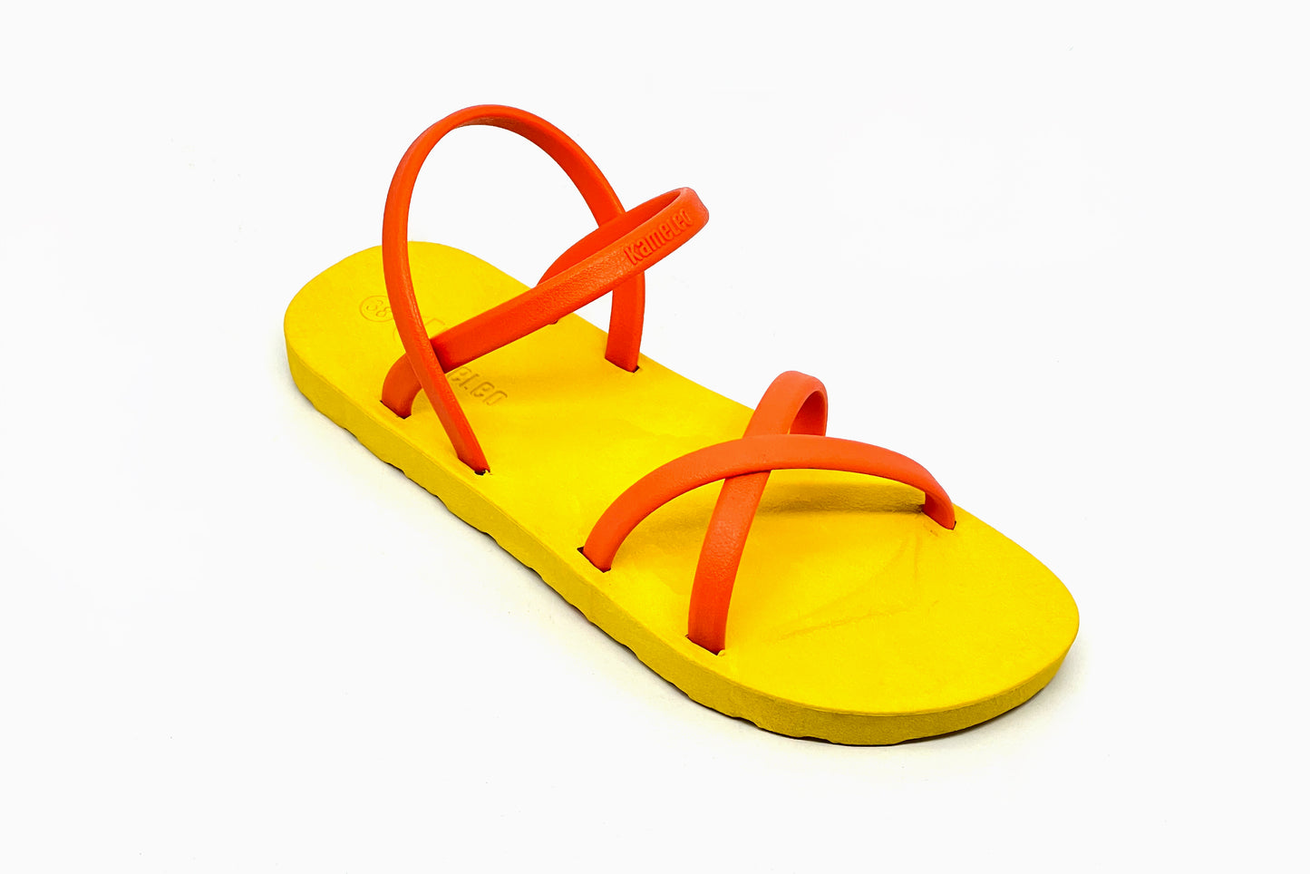 Cross Slim Yellow Sole Orange Strap