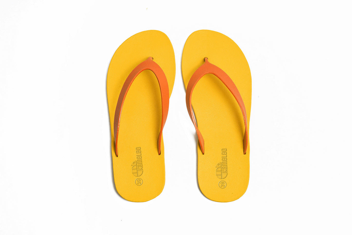 Flippy Yellow Sole Orange Strap