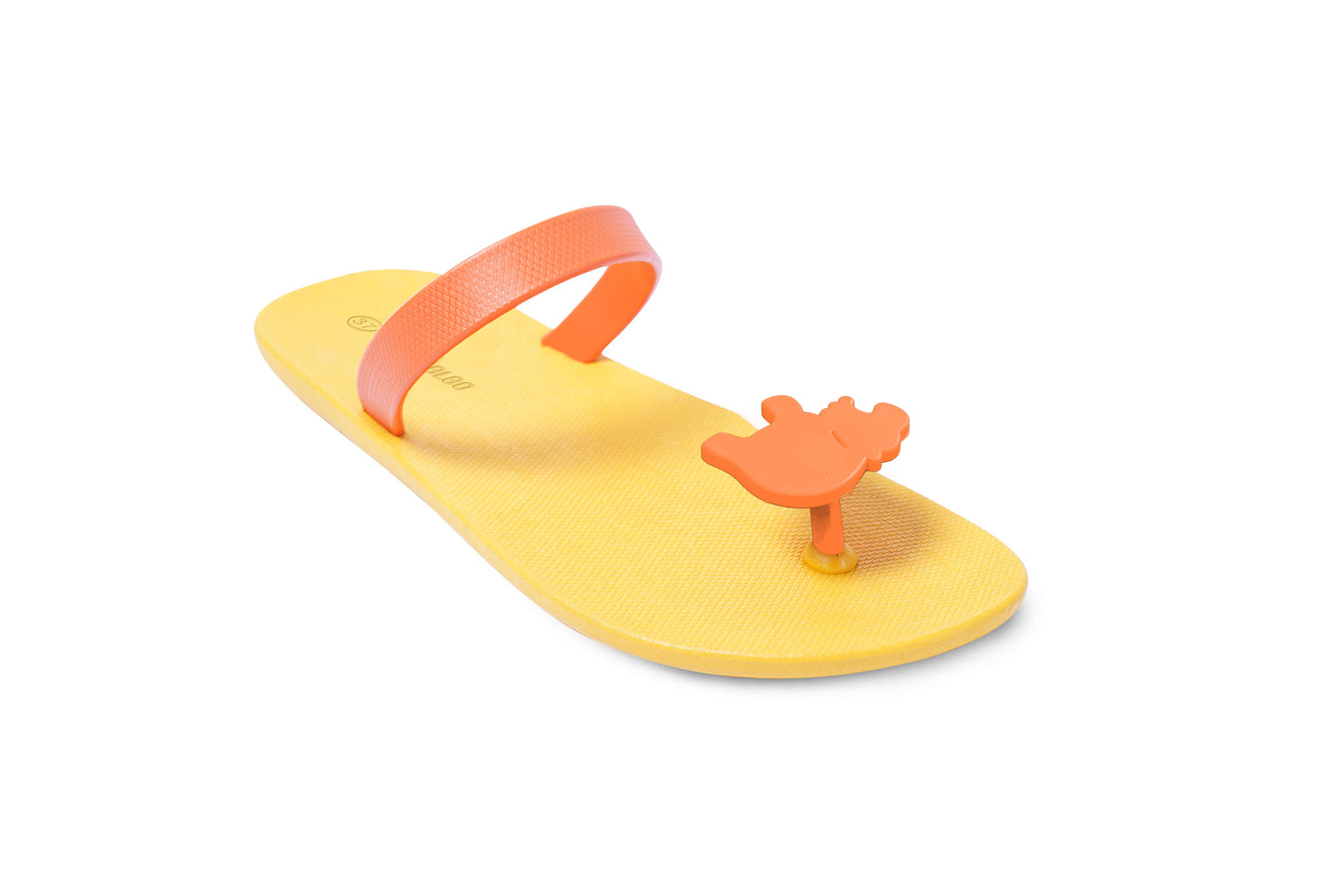 Poppi Hippo Yellow Sole Orange Strap