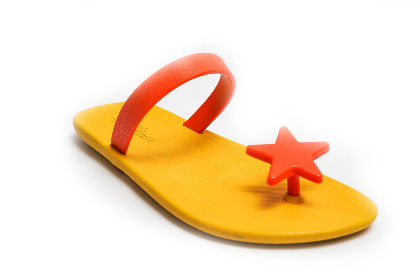 Poppi Star Yellow Sole Orange Strap