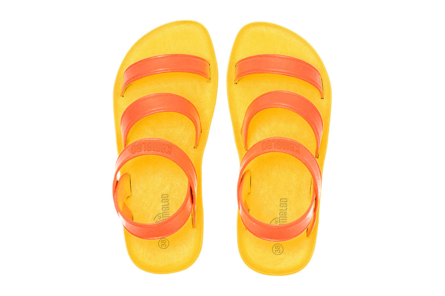 Twin Plus Yellow Sole Orange Strap