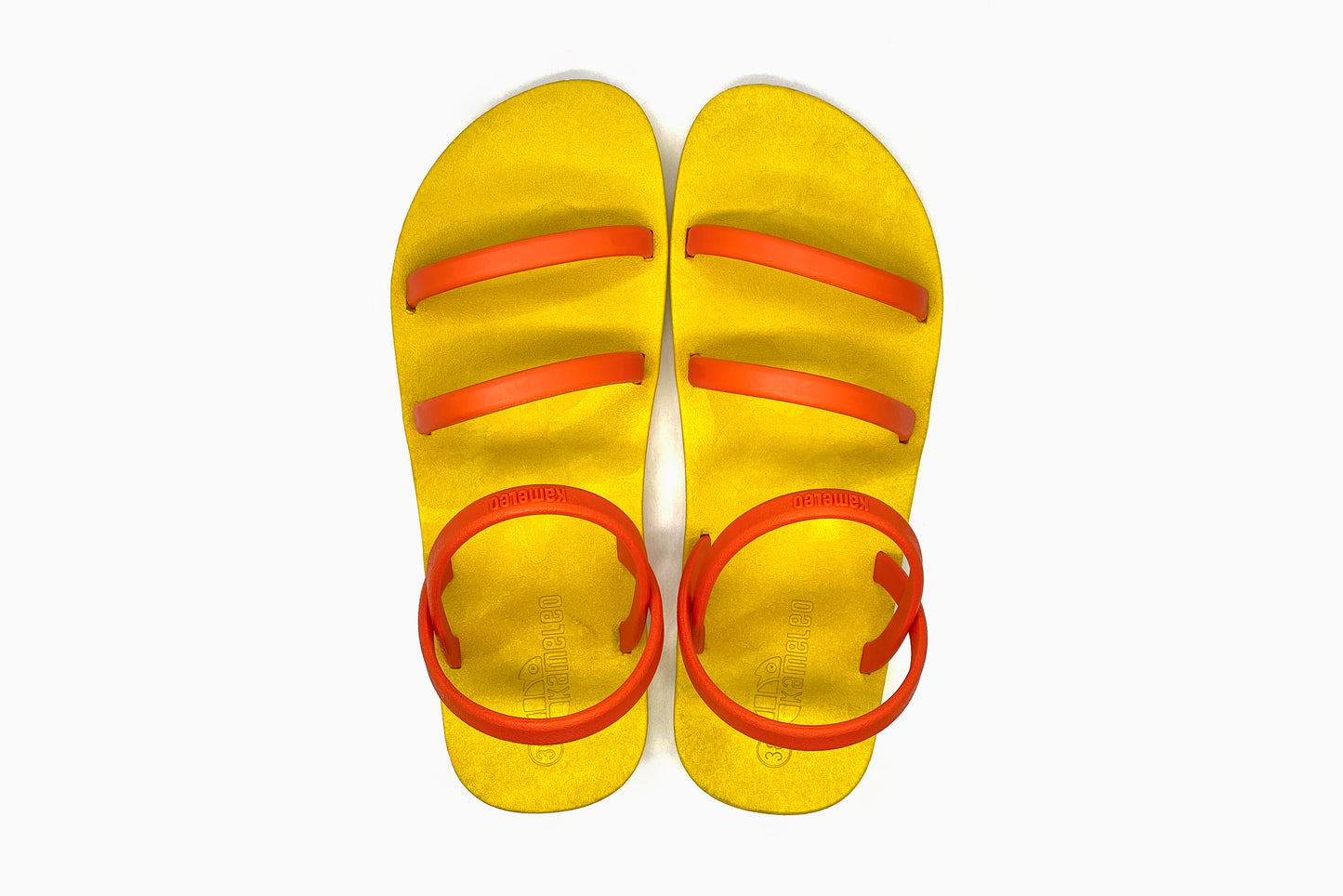 Twin Slim Yellow Sole Orange Strap