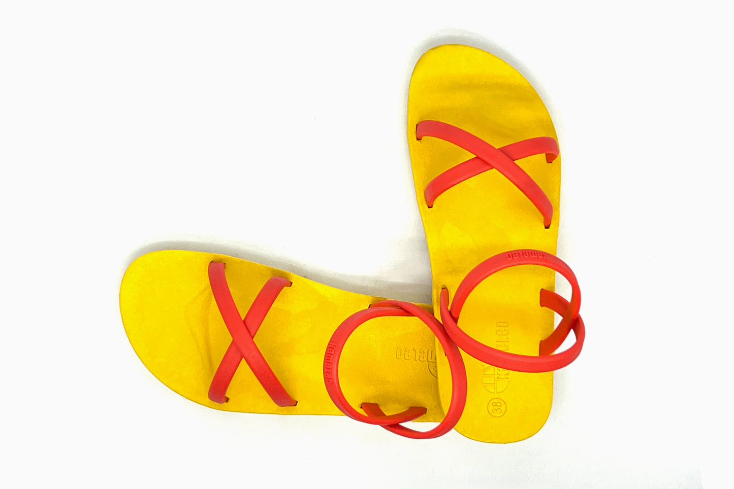 Cross Slim Yellow Sole Red Strap