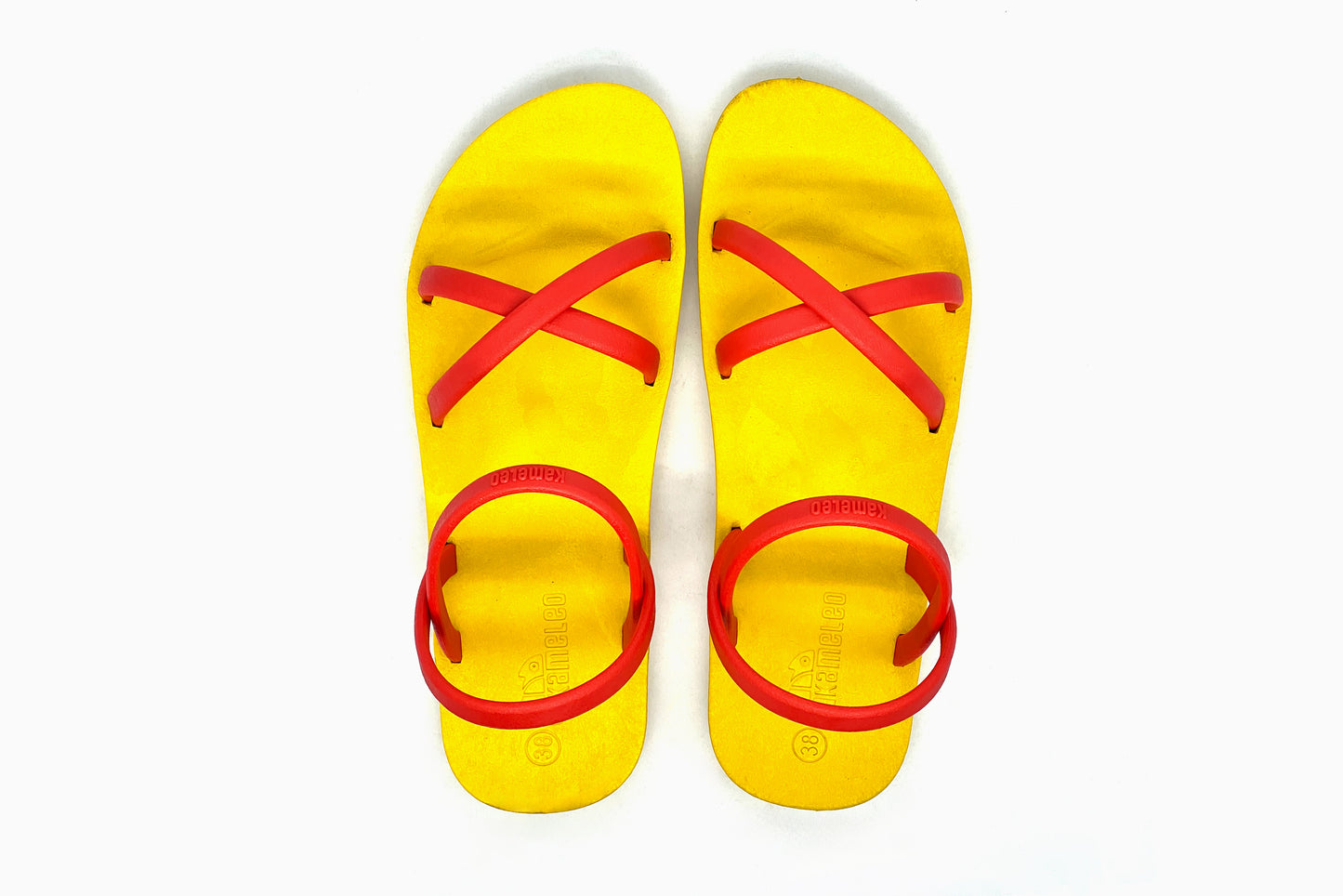 Cross Slim Yellow Sole Red Strap