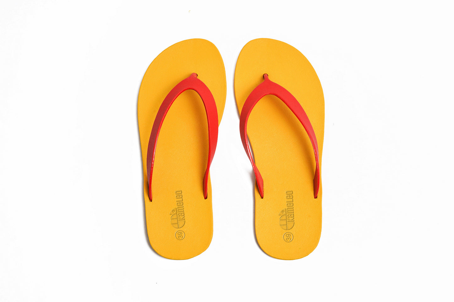Flippy Yellow Sole Red Strap