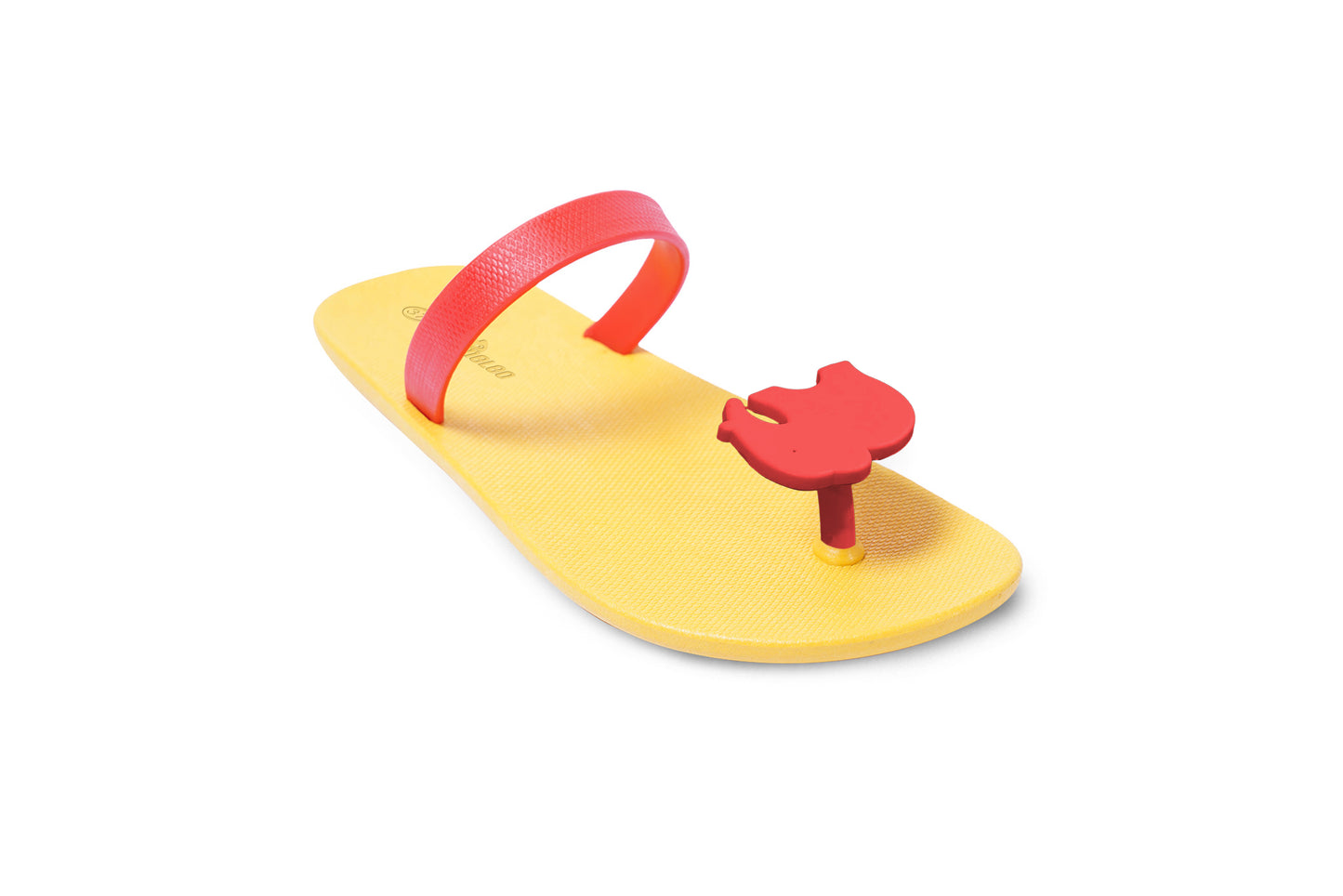 Poppi Ellie Yellow Sole Red Strap