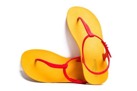 Saily Yellow Sole Red Strap