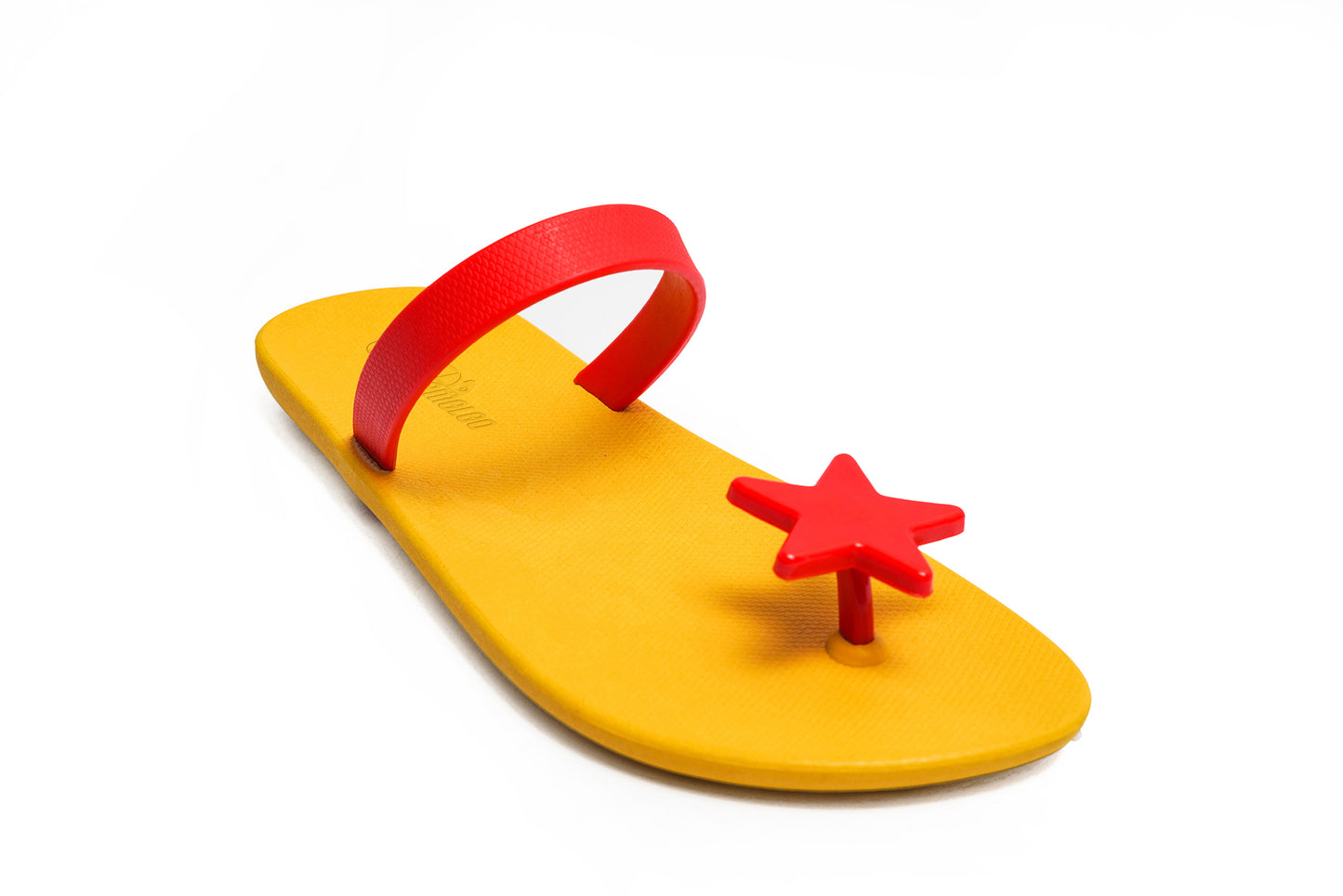 Poppi Star Yellow Sole Red Strap