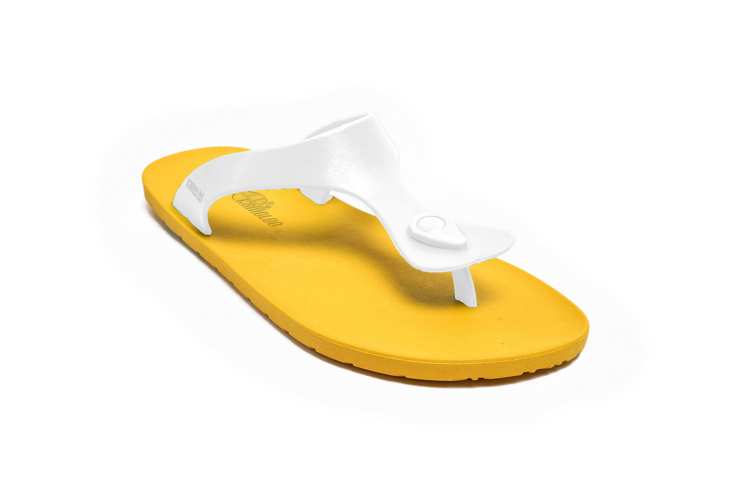 Candy Yellow Sole White Strap