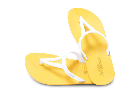 Eiffel Yellow Sole White Strap