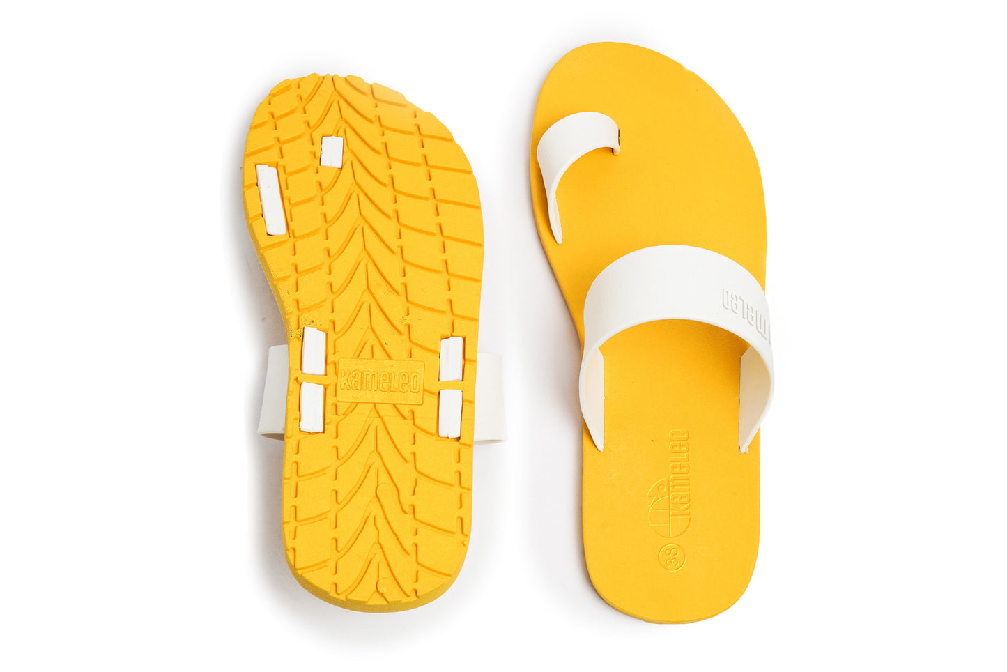 Pop Thumb Yellow Sole White Strap