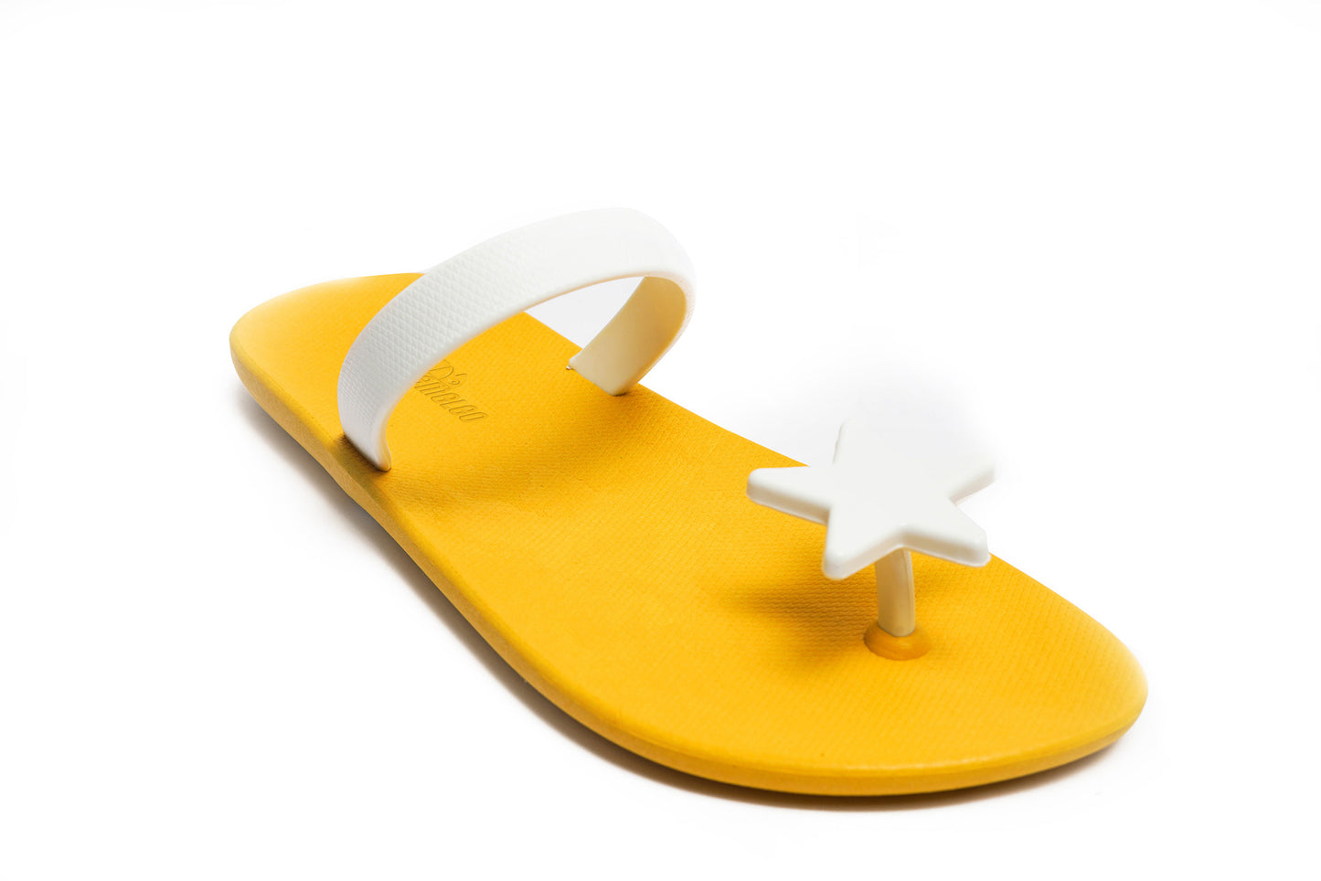 Poppi Star Yellow Sole White Strap