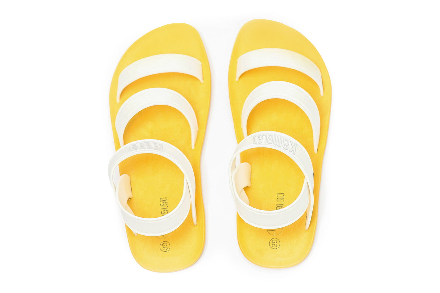Twin Plus Yellow Sole White Strap