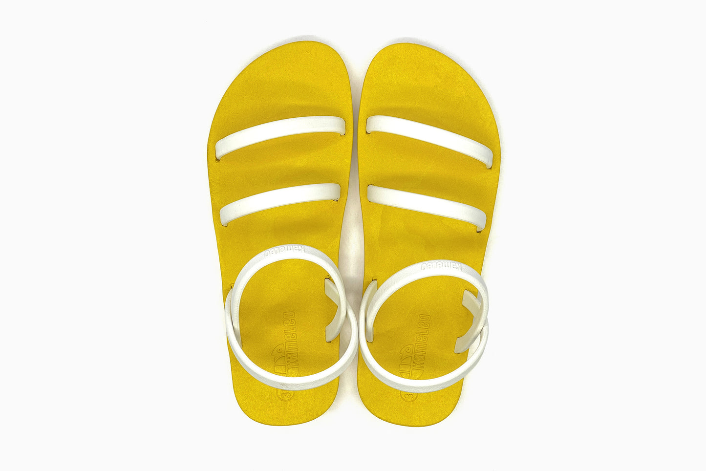 Twin Slim Yellow Sole White Strap