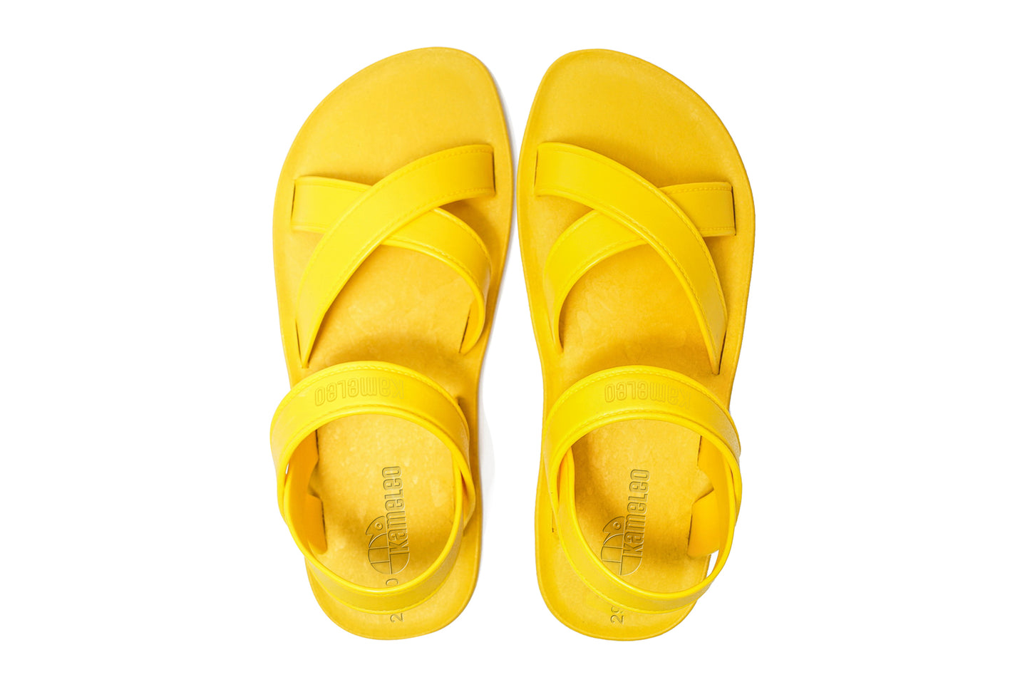 Cross Plus Kids Yellow Sole Yellow Strap