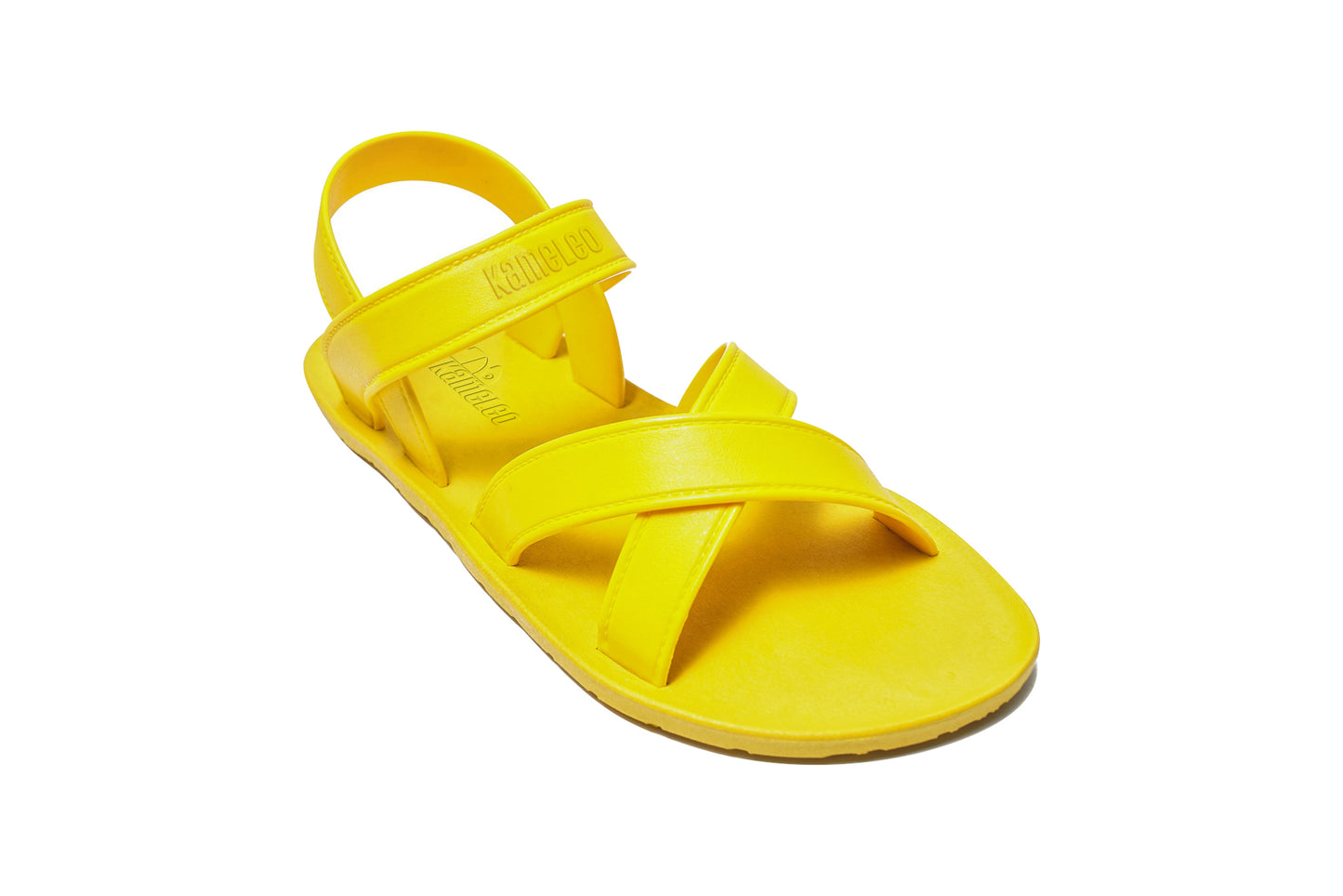 Cross Plus Kids Yellow Sole Yellow Strap