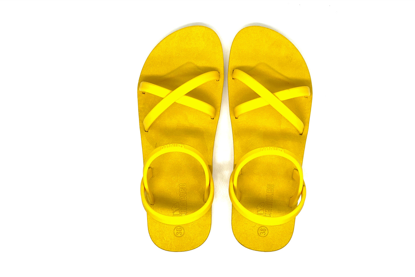 Cross Slim Yellow Sole Yellow Strap