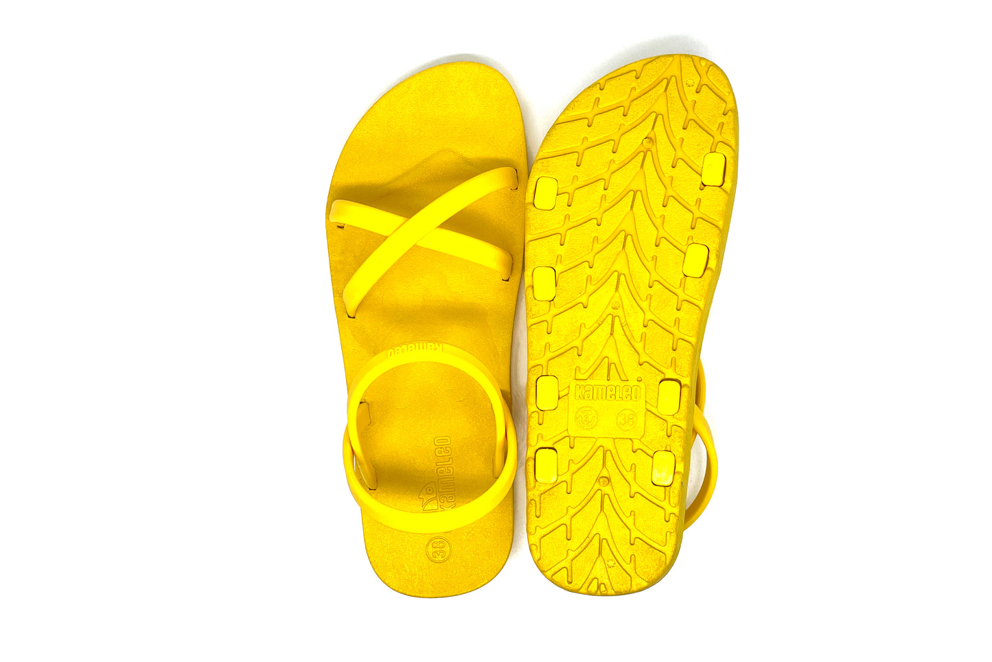 Cross Slim Yellow Sole Yellow Strap