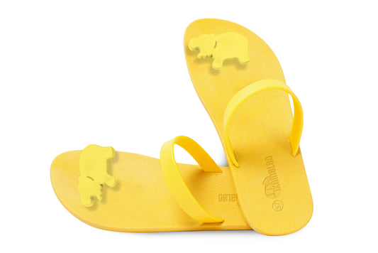 Poppi Hippo Yellow Sole Yellow Strap