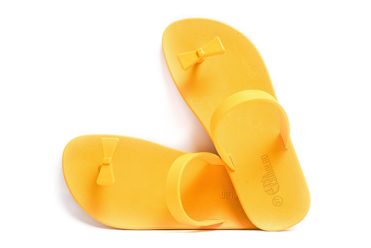 Poppi Bow Yellow Sole Yellow Strap
