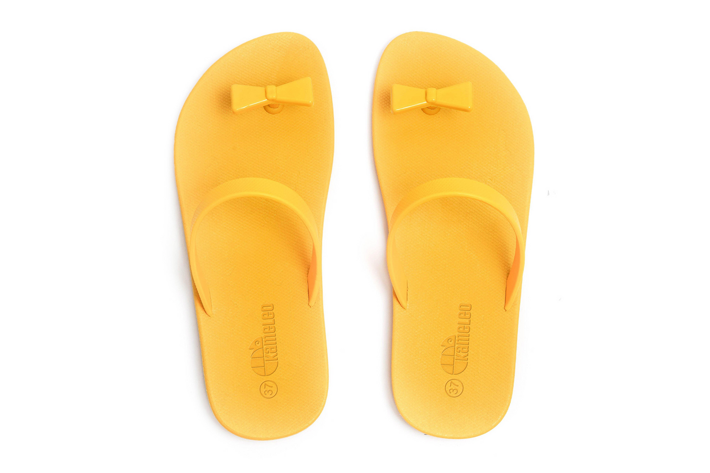 Poppi Bow Yellow Sole Yellow Strap