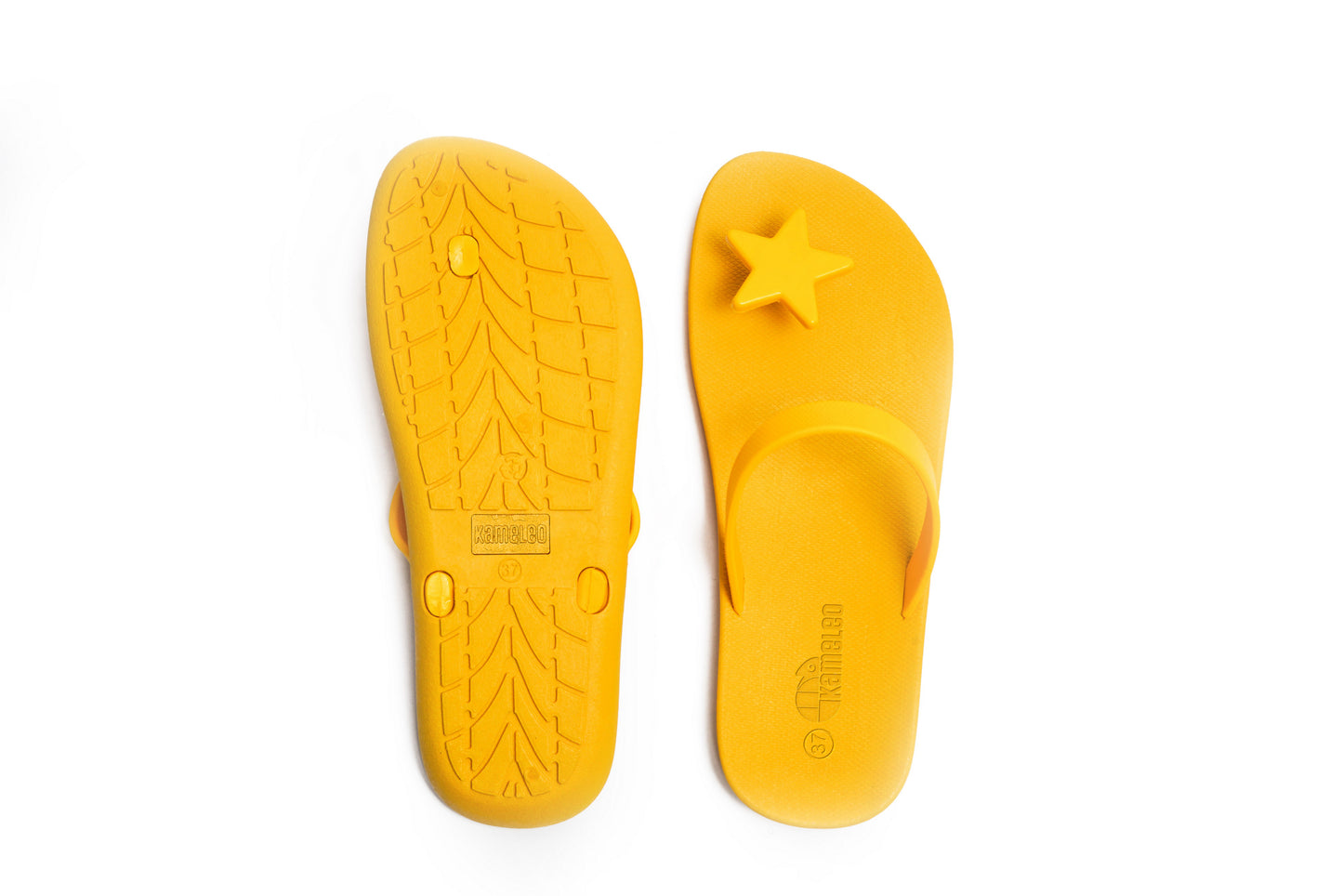 Poppi Star Yellow Sole Yellow Strap