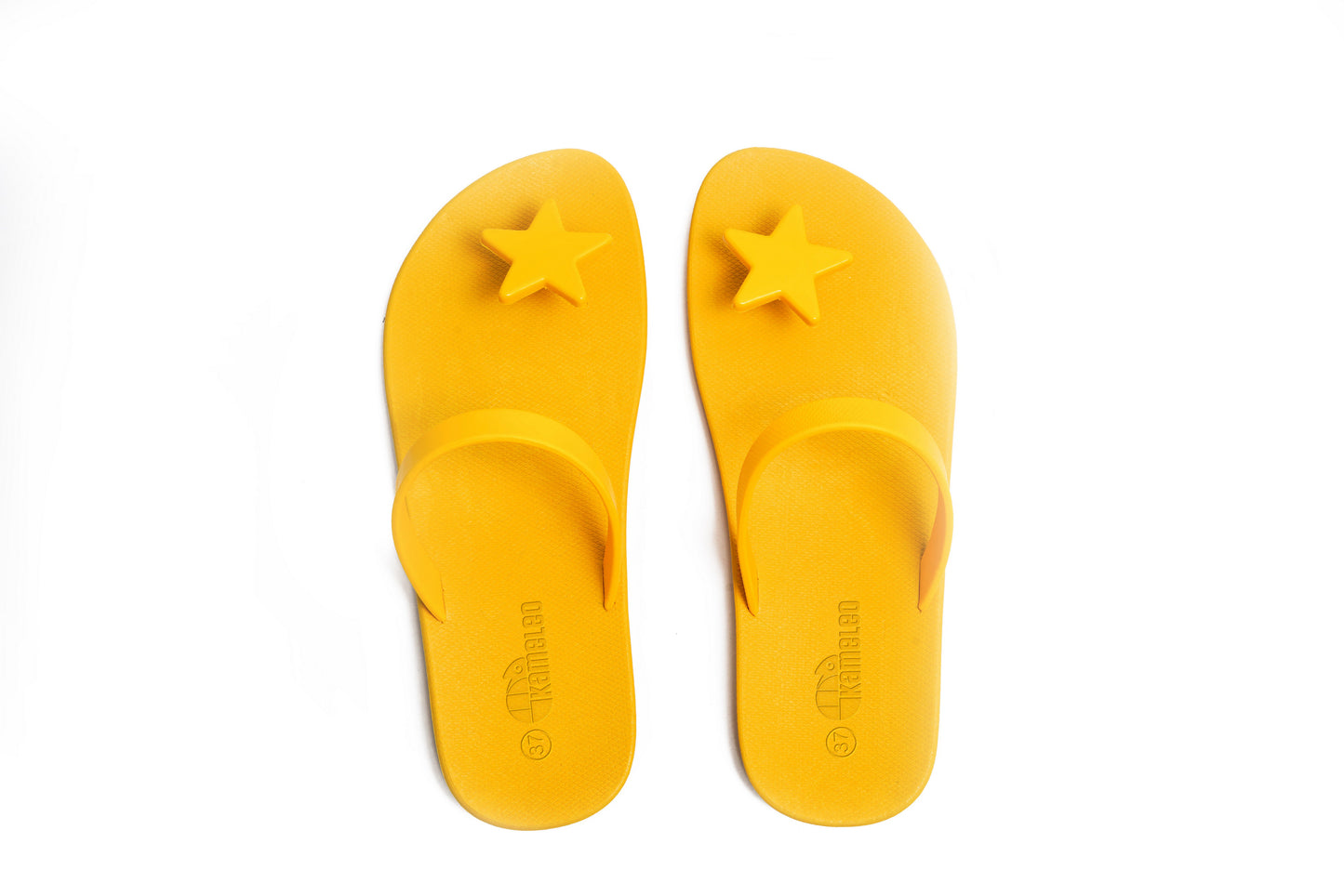 Poppi Star Yellow Sole Yellow Strap